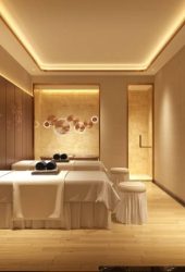 3d render of massage room